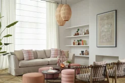 Aimee, Hanglamp, Raffia En Ijzer, S