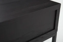 Armand, Bijzettafel, Zwart Eiken En Metaal
