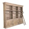 Balmore, Boekenkast, Verweerd Eiken, 3-Delig, Met Ladder