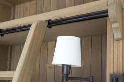 Balmore, Boekenkast, Verweerd Eiken, 3-Delig, Met Ladder