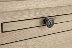 Balmore, Boekenkast, Verweerd Eiken, 2-Delig, Met Ladder