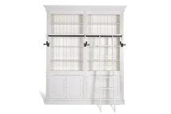 Balmore, Boekenkast, Wit, 2-Delig, Met Ladder