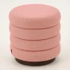 Beatrice, Poef, Rond, Roze