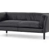 Bellamy, Bank, Zwart, Leer, 2,5-Zits