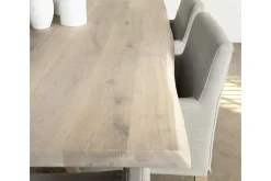 Billy, Fauteuil, Berken, Gebroken Wit Linnen