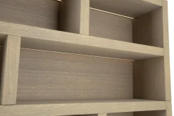 Bjorn, Boekenkast, Verweerd Eiken, Met Dimbare Led-Verlichting