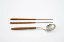 Borneo, Lepel En Eetstokjes, Set Van 2