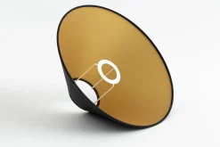 Circum, Lampenkap, Zwart En Goud, Conisch, 30 Cm