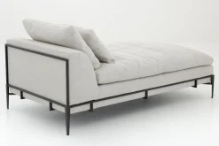 Floria, Fauteuil, Natuurlijk Linnen En Zwart Metaal