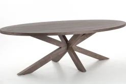 Forino, Eettafel, Gerookt Eikenhout, 210 Cm
