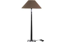 Gordes, Tafellamp, Zwart, Aluminium, H 78 Cm