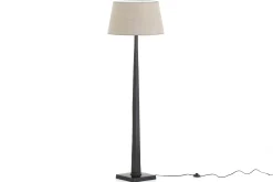 Gordes, Vloerlamp, Zwart, Aluminium
