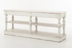 Henrice, Consoletafel, 3 Niveaus, 4 Laden, Antieke Afwerking