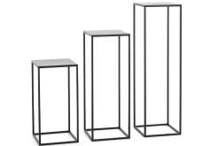 Isaac, Standaard, Metaal, Zwart, H 55 Cm