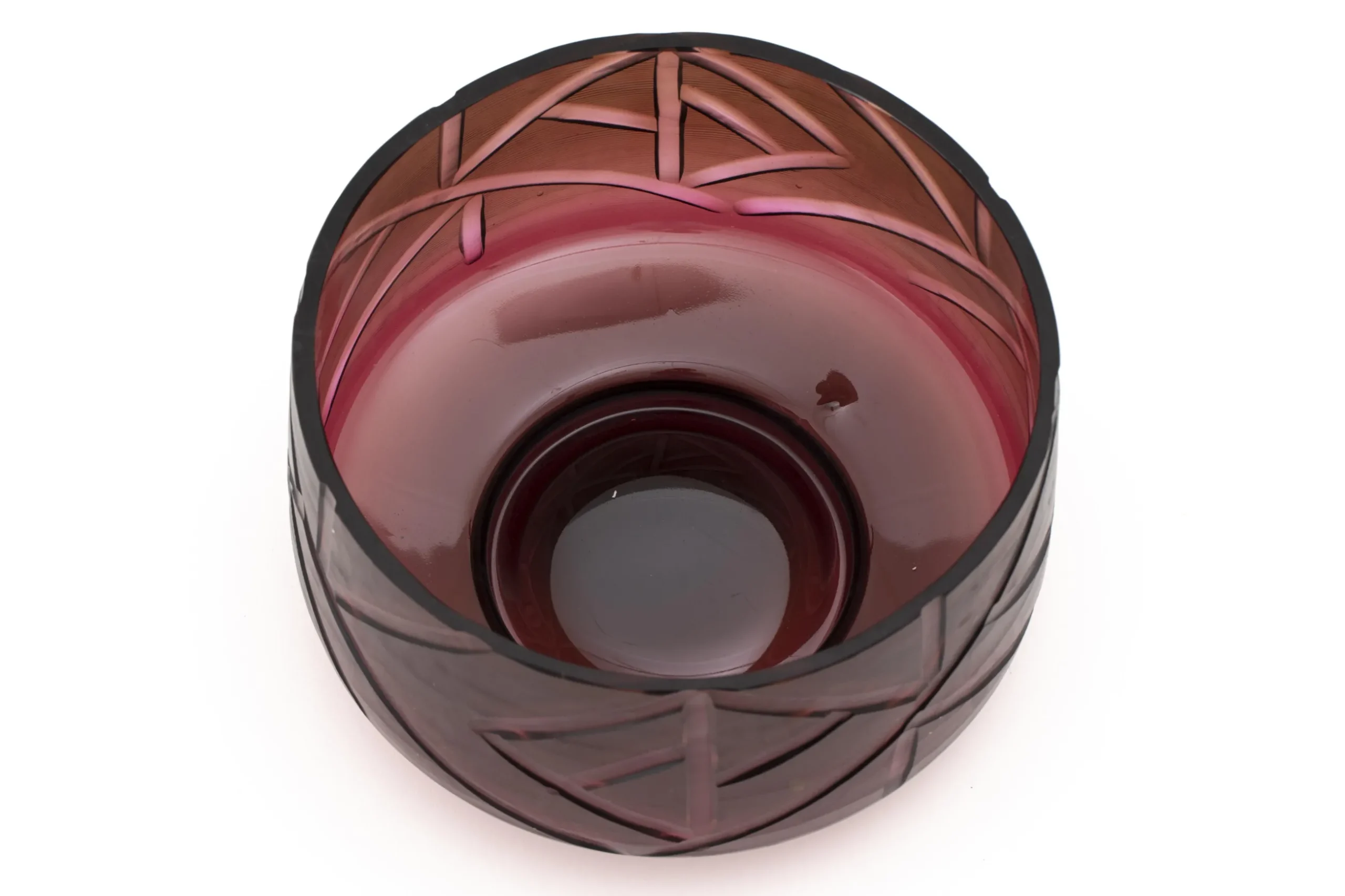 Jelger, Kom, Glas, Rook/Mauve, L