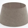 Lindro, Lampenkap, Naturel En Grijs, Cilinder, 40 Cm