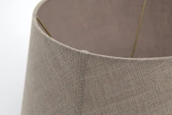 Lindro, Lampenkap, Naturel En Grijs, Cilinder, 50 Cm