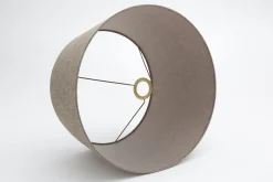 Lindro, Lampenkap, Naturel En Grijs, Cilinder, 45 Cm