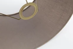 Lindro, Lampenkap, Naturel En Grijs, Cilinder, 45 Cm