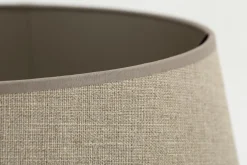 Lindro, Lampenkap, Natuurlijk En Zilver, Cilinder, 45 Cm