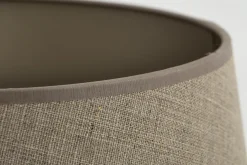 Lindro, Lampenkap, Natuurlijk En Zilver, Cilinder, 35 Cm
