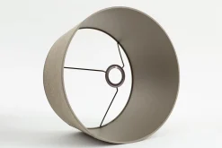 Lindro, Lampenkap, Natuurlijk En Zilver, Cilinder, 35 Cm