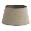 Lindro, Lampenkap, Natuurlijk En Zilver, Cilinder, 30 Cm