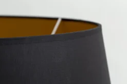 Lindro, Lampenkap, Zwart En Goud, Cilinder, 50 Cm