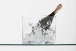 Lucy, Champagnekoeler, Glas, Vierkant