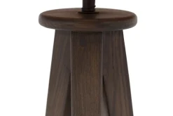 Maeve, Tafellamp Met Kap, Hout En Raffia