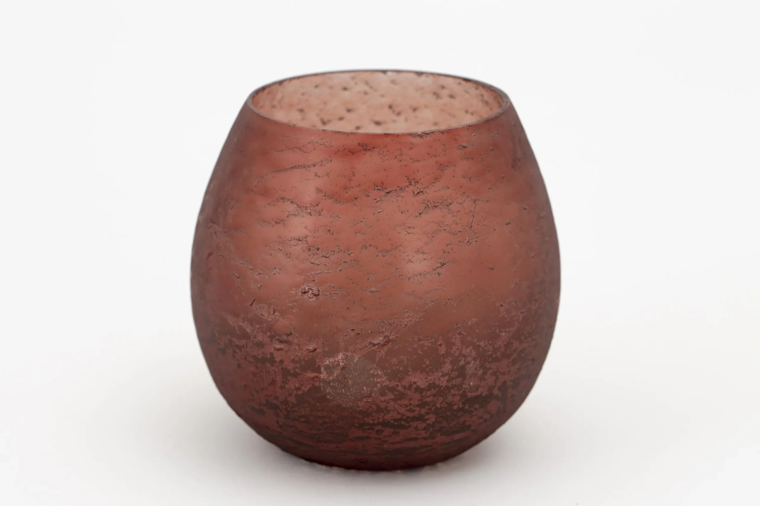 Malea, Theelichthouder, Glas, Bordeauxrood, S