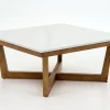 Marnix, Salontafel, Eiken En Steen, 90X90