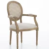 Medy, Fauteuil, Eiken, Natuurlijk Linnen