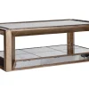 Mitchell, Salontafel, Rechthoekig, Spiegelglas En Hout, 120X70