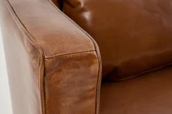 Nelia, Fauteuil, Leer Cognoac, Draaibaar