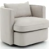 Nelia, Fauteuil, Naturel, Draaibaar