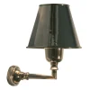 Nina, Wandlamp, Met Kap, Messing En Nikkel