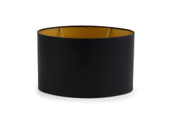 Ovaal, Lampenkap, Zwart En Goud, Ovaal, 30 Cm