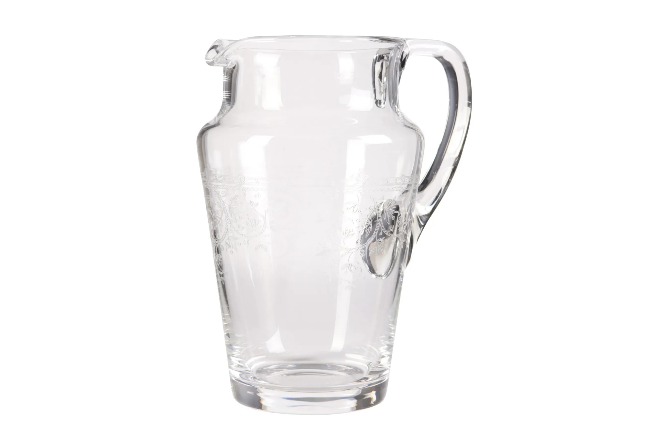 Praag, Kan, Mondgeblazen Glas, Gegraveerd, 1,5 L
