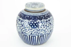 Redding, Potiche, Blauw/Wit