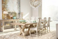 Reggie, Eettafel, Rechthoekig, Hout, Naturel