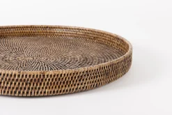 Togo, Dienblad, Rond, Riet, 48Cm