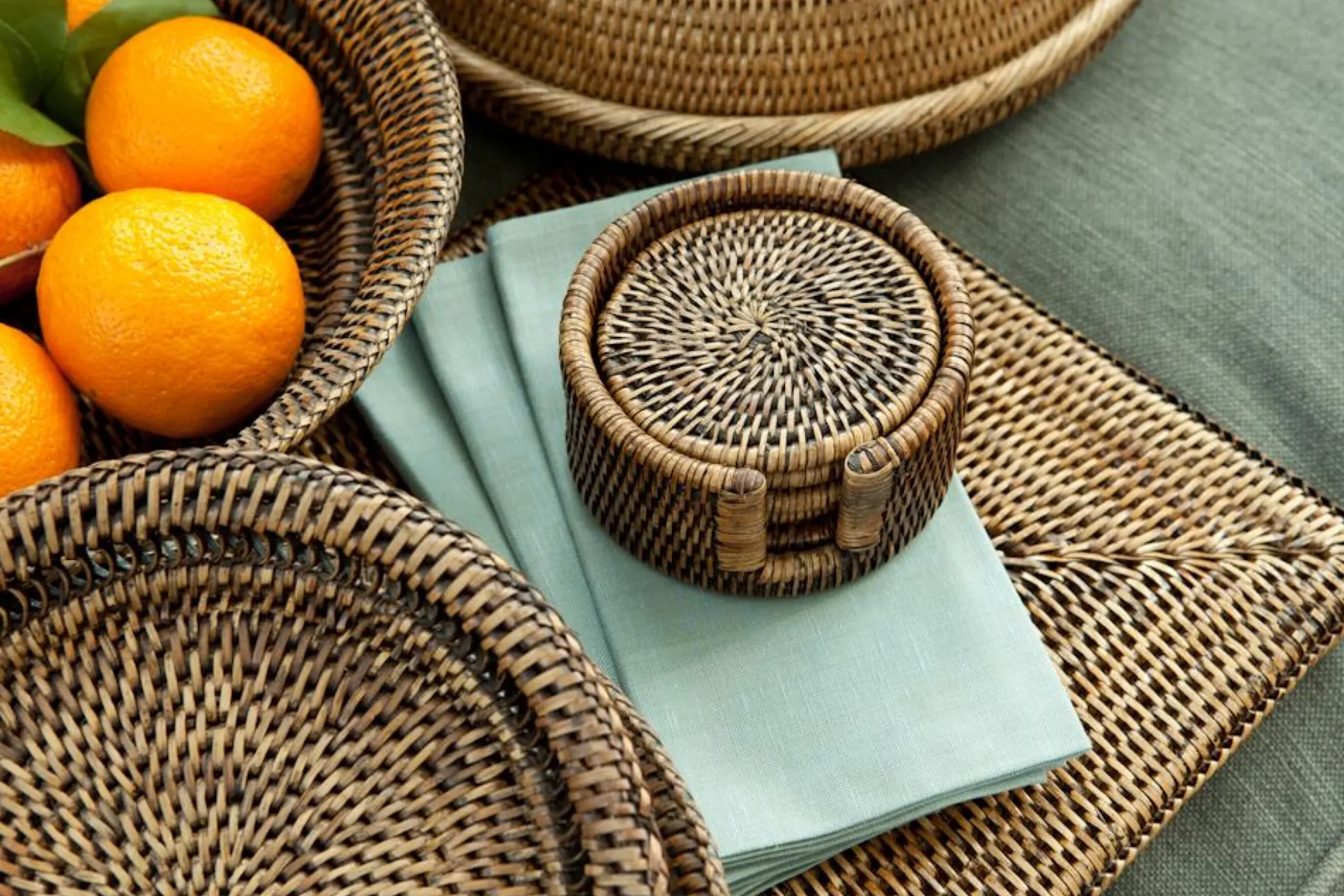 Togo, Placemat, Riet, Rechthoekig