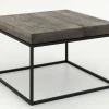 Urban, Bijzettafel, Eiken En Metaal, Donkerbruin