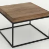 Urban, Bijzettafel, Eiken En Metaal, Lichtbruin