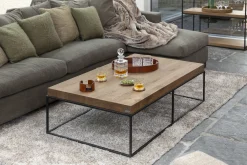 Urban, Salontafel, Eiken En Metaal, Lichtbruin