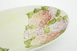 Villosa, Serveerbord, Keramiek, Bloemen, Ovaal